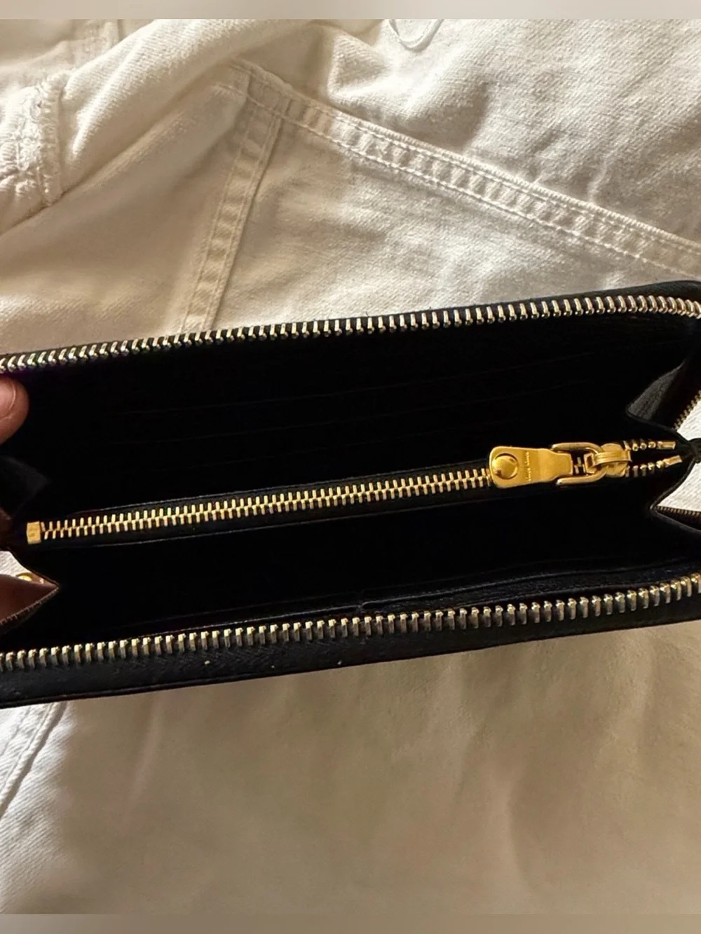 Miu Miu Black Leather Zip Around Wallet | Authentic Certificate of Authenticity